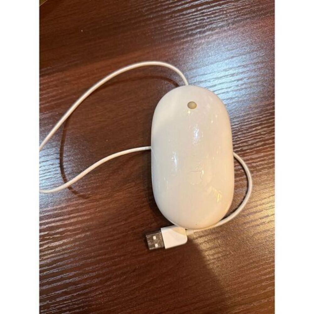 Genuine Apple Mighty Mouse Wired USB White Model No# A1152